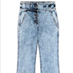 Ulla Johnson Light Acid Wash High Waist Straight Leg Denim Size 12